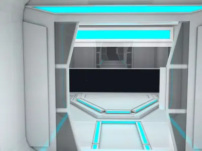  Sci Fi Room Low-poly 3D model purchase