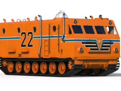 Kharkovchanka Soviet Antarctic Cruisers STT 3D model
