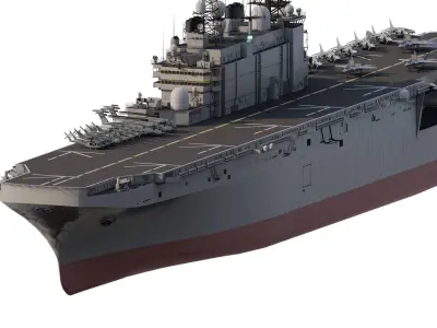 US NAVY AIRCRAFT CARRIER 3D model
