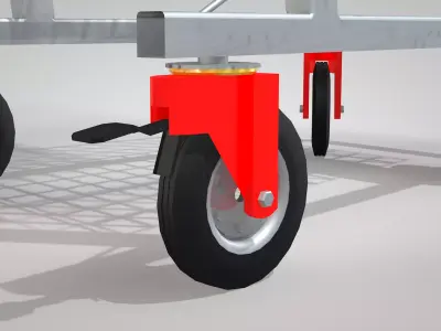 Shopping Cart - Two Baskets 3D model