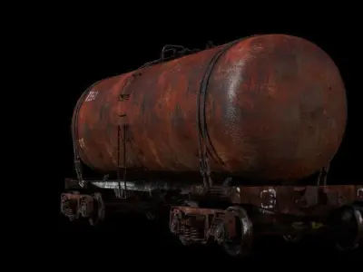 Tank wagon PBR 3D model