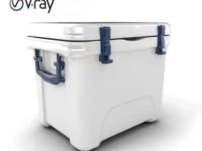 Insulated Cooler Box Temperature-Controlled Design model pack Low-poly 3D model