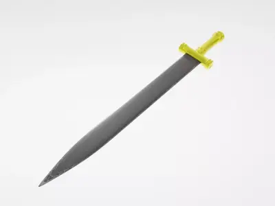 BM Sword Low-poly 3D model