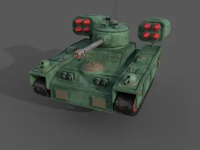 Low poly Tanks Low-poly 3D model