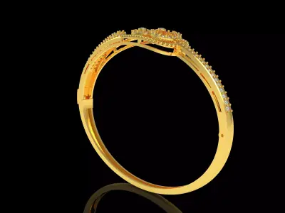 Art Deco Bracelet 13 3D print model