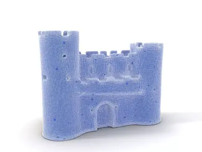 Medieval Stone Castle model pack Low-poly 3D model buy