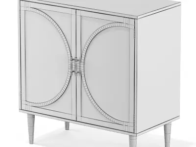 Industrial Buffet Entryway Storage 3D model