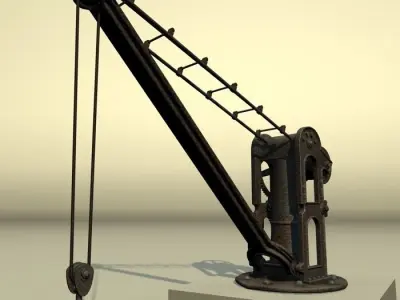 Old Port Crane 3D model