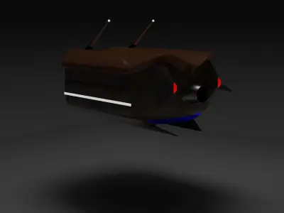 drone robot with eyes 3D model