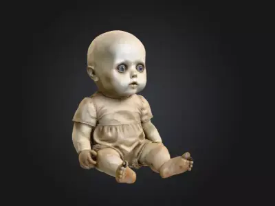 Creepy Doll Low-poly 3D model