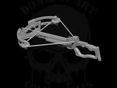 Crossbow 3D printable files for action figures 3D print model