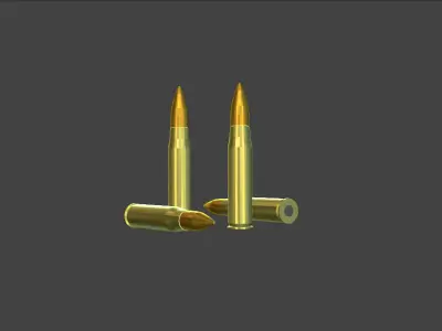 Bullet Pack Low-poly 3D model