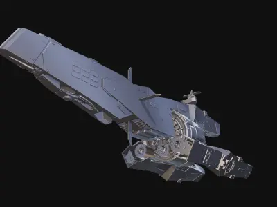 The Triglav Ship gundam 3D print model
