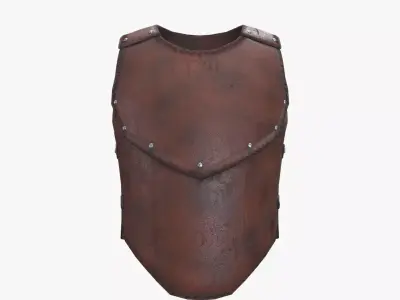 Medieval Leather Armor V01 Low-poly 3D model
