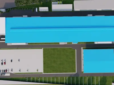 Factory design 3D model purchase