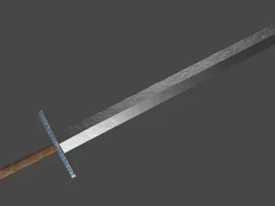 Gladius sword with Grossmesser handle Low-poly 3D model