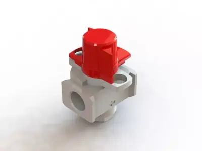 Valvula de Alivio SMC VHS20 F02 B Relief Valve 3D model