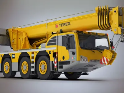 Terex Challenger 3160 Mobile Crane 3D model