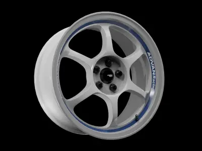 Advan Racing RG1 GTR Low-poly 3D model