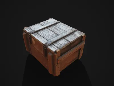 Military Crate Low-poly 3D model