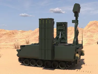 Hisar A   Hava Savunma Sistemi Air Defense System 3D model
