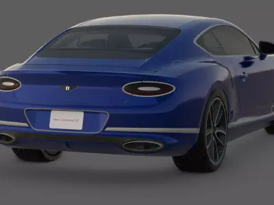 2018 Bentley Continental GT 3D Model  The Epitome of Touring 3D model