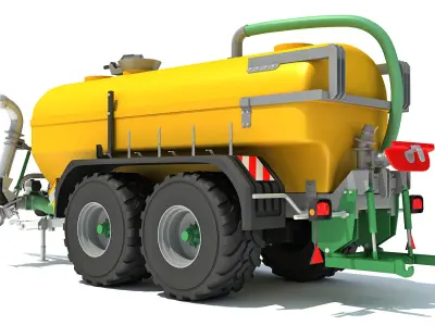 Farm Trailer 3D model by 3D-Horse