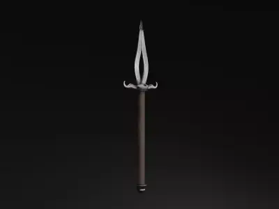 spear and dagger Low-poly 3D model
