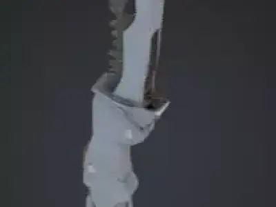 Sharp Decision- Knife model Low-poly 3D model
