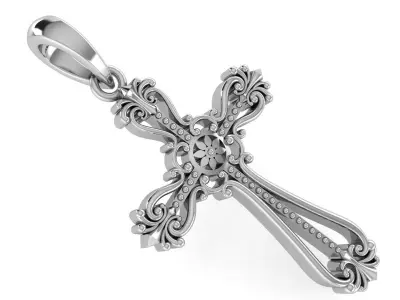 CROSS PENDANT CR68 3D print model
