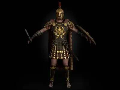 Rome Centurion Low-poly 3D model