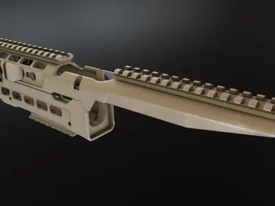 XRS47YG AK74 Handguard Low-poly 3D model