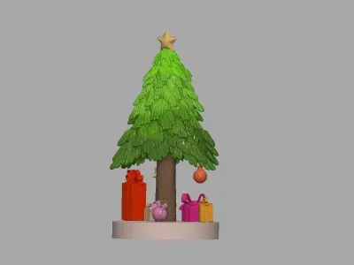 Christmas trees and related items 3D Print Model Free 3D print model