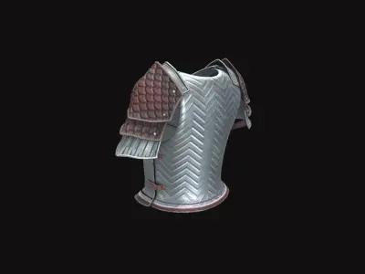 Medieval Metal Armor V02 Low-poly 3D model
