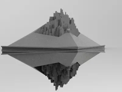 Pyramid Sc-Fi shape 4  3D model