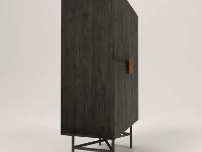 Notto cabinet Low-poly 3D model
