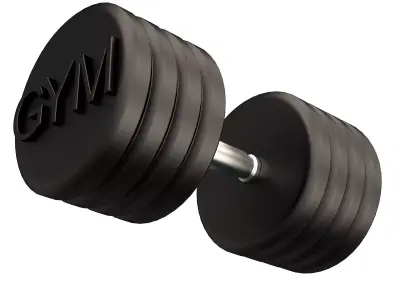 Classic Dumbbell 3D Model Strength Training Prop 03 Free 3D print model