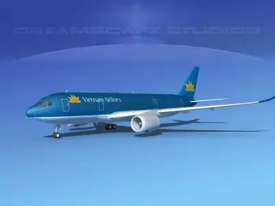 Airbus A350-800 Vietnam 3D model