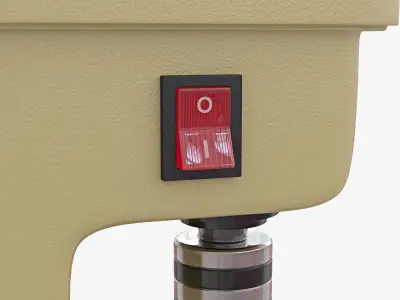 Sewing machine for fastening printed materials 3D model