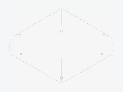 Seat - Ottoman - Simplicity - Type 2 Low-poly 3D model