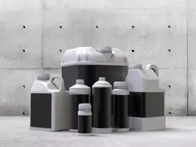 Several models bottles 3D model