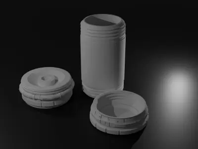 Nuclear Power Cell 3D Printable Capsule 3D print model