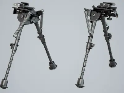 Bipod bipod Harris s BRM 6-9 Mount Low-poly 3D model