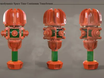 Time Machine 3D model purchase