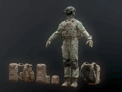 SOLDIER complete Pack 3D model