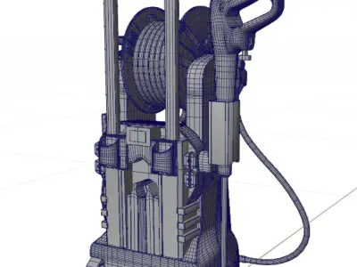 Compact Water Pressure Washer 3D model