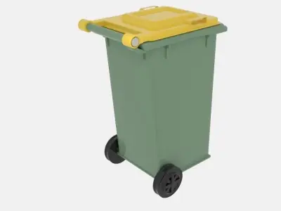  Mobile Rubbish Bin 3D model