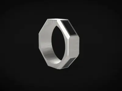 Signet screw ring lms14 3D print model