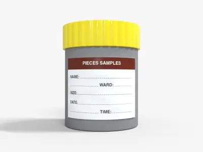 Specimen Container Medical Pack  Low-poly 3D model