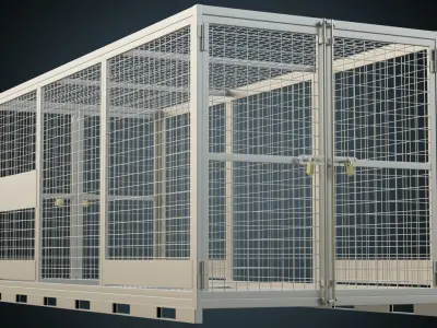 Cage 3 Basic Low-poly 3D model